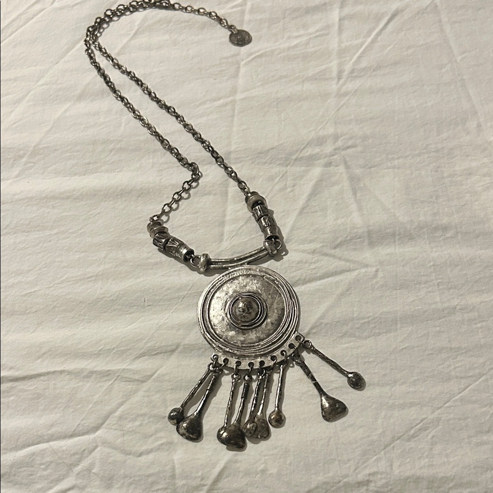 Silver Pendant Necklace Free People